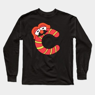 Initial C - Monster Letters Long Sleeve T-Shirt